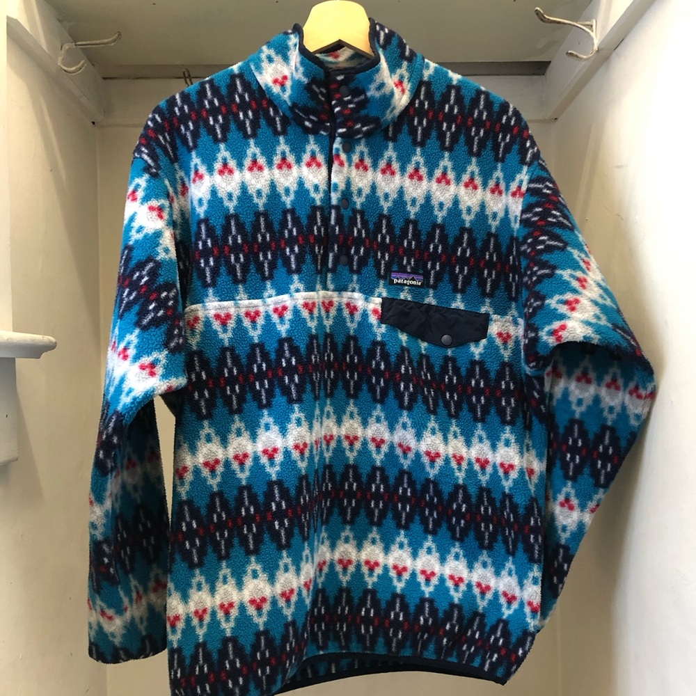 Vintage Patagonia Synchilla Multicolor Geometric Fleece Jacket